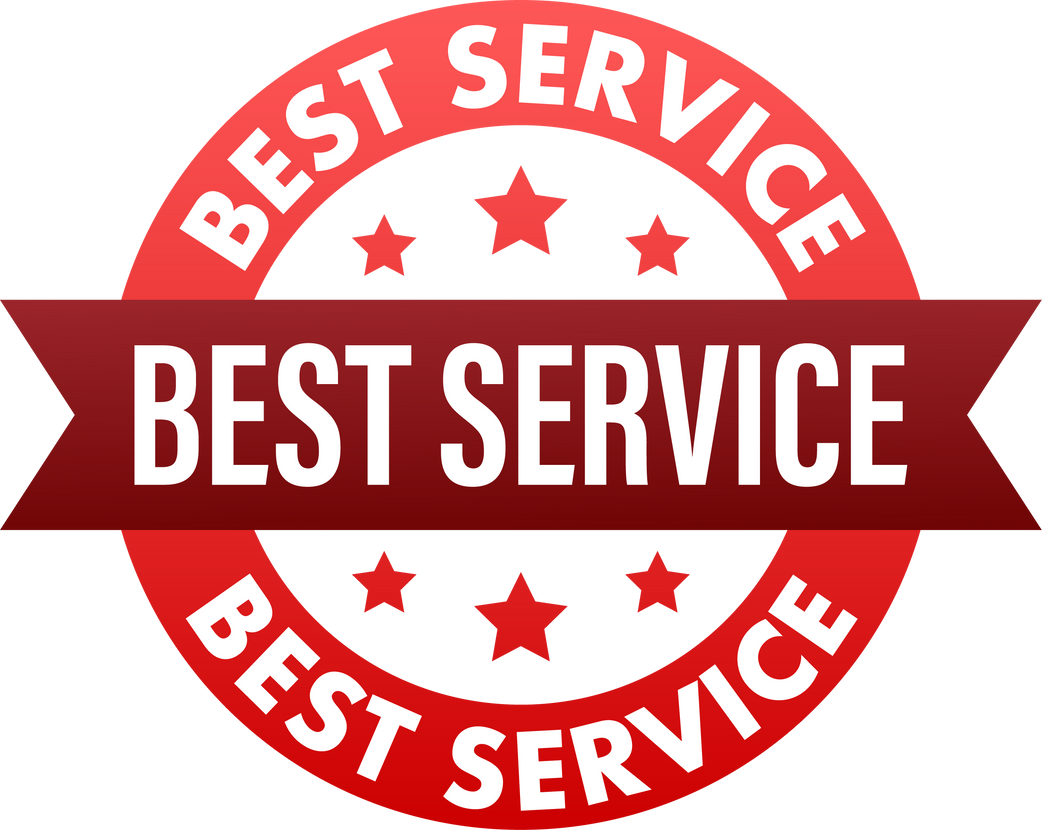 Best service sign. Premium service label. Vector illustration.